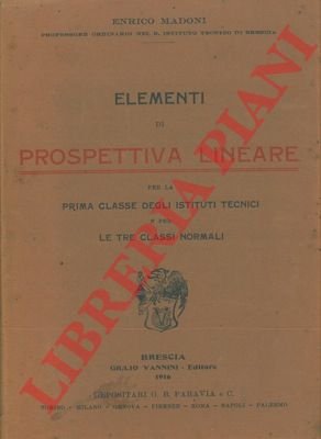 Elementi di prospettiva lineare.