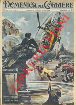Elicottero precipita in piazza dell'Esedra, a Roma.