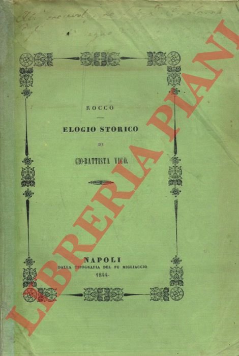 Elogio storico di Gio-Battista Vico Da servire ancora d'introduzione allo …