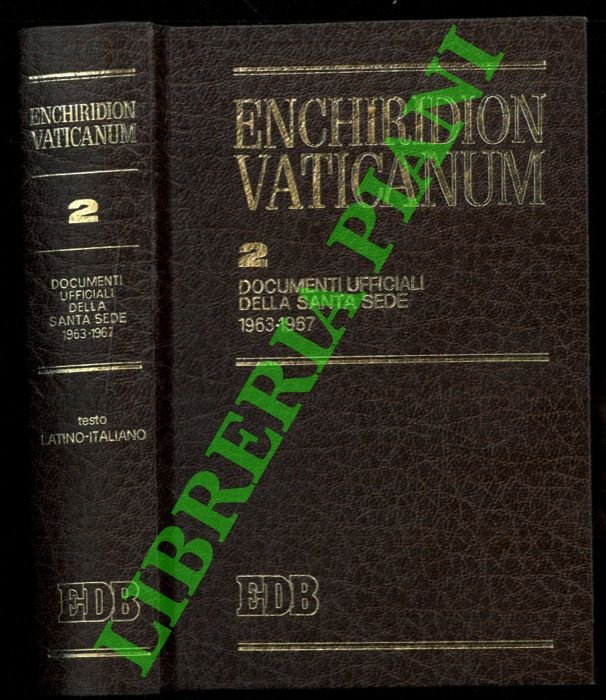 Enchiridion Vaticanum. 2. Documenti ufficiali della Santa Sede 1963-1967.