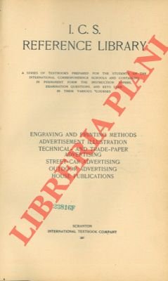 Engraving and printing methods. Advertisement illustration. Technical- and trade-paper advertising. …