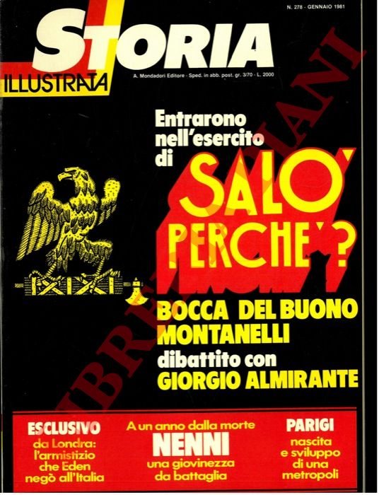 Entrarono nell'esercito di Salò perchè ? Dibattito con Giorgio Almirante.Bocca …