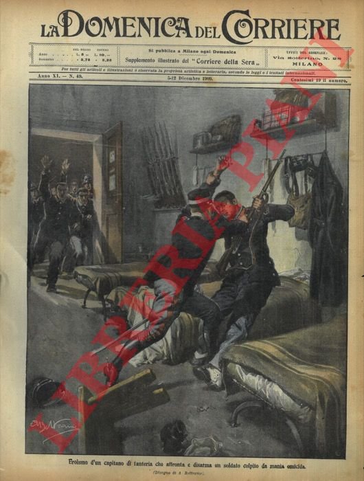 Eroismo di un capitano di fanteria che affronta e disarma …