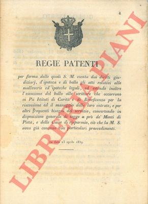 Esenzione dai diritti d'ipoteca e di bollo per gli atti …