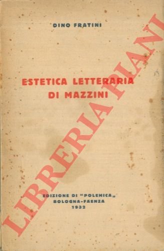 Estetica letteraria di Mazzini.