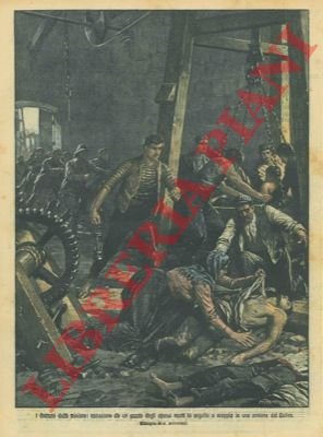 Estrazione di operai da un pozzo dopo uno scoppio in …