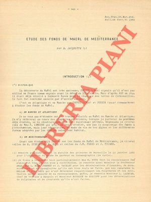 Etude des fonds de Maerl de Mediterranée.