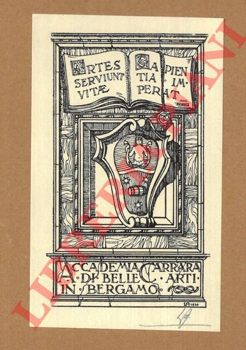 Ex libris Accademia Carrara di Belle Arti in Bergamo. | Immagine Gallery 2