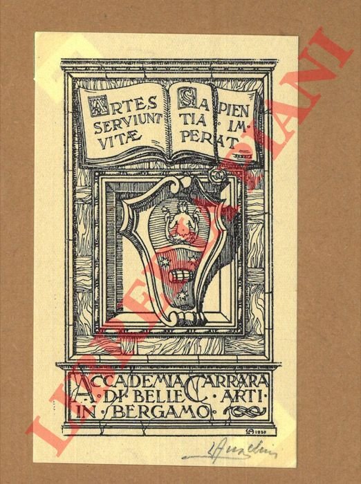 Ex libris Accademia Carrara di Belle Arti in Bergamo. | Immagine Gallery 2