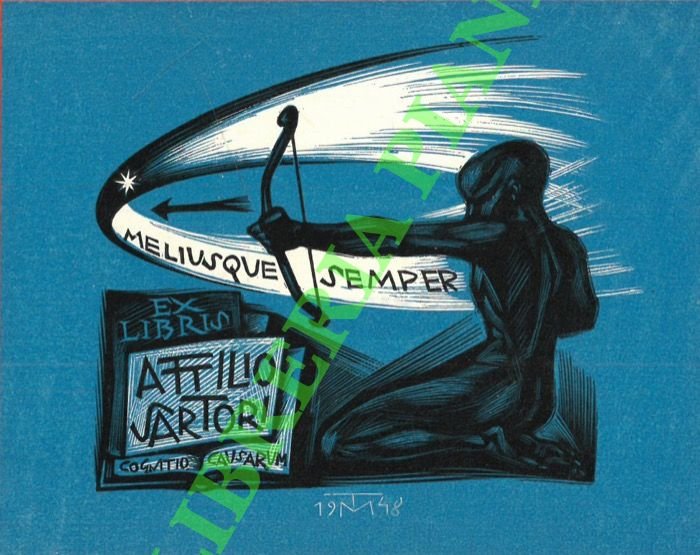 Ex libris Attilio Sartori. Meliusque semper. Cosatio causarum.