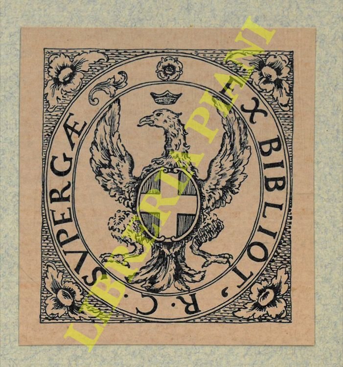 Ex libris : Bibliot. R,C. Supergae.