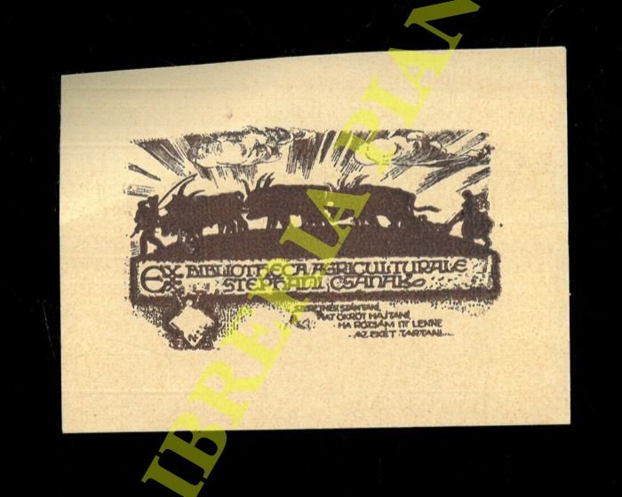 Ex libris : Biblioteca Agriculturale Stephani Csanako - Biblioteca Orientale …