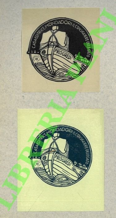 Ex libris Casa editrice Mondadori, il Consigliere delegato.