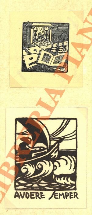 Ex libris CGC: camino, scacchi, libri.