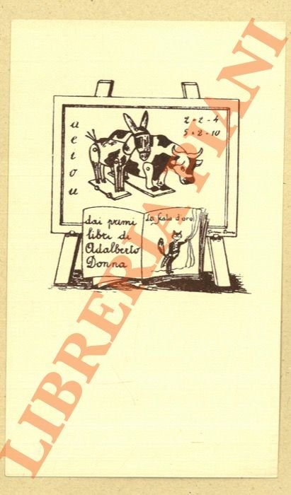Ex libris [dai primi libri di] Adalberto Donna.