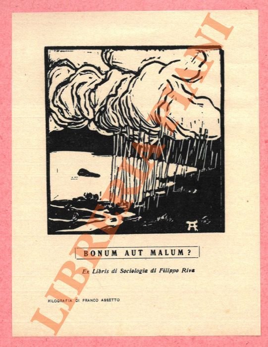 Ex libris di sociologia Filippo Riva.