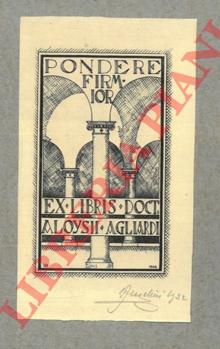 Ex libris Doct. Aloysii Agliardi.