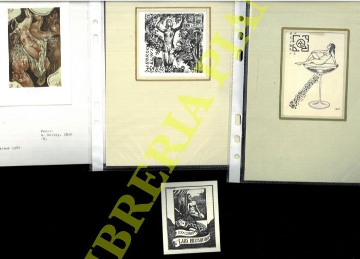 Ex libris : DONNE NUDE CON VINO O CALICI -