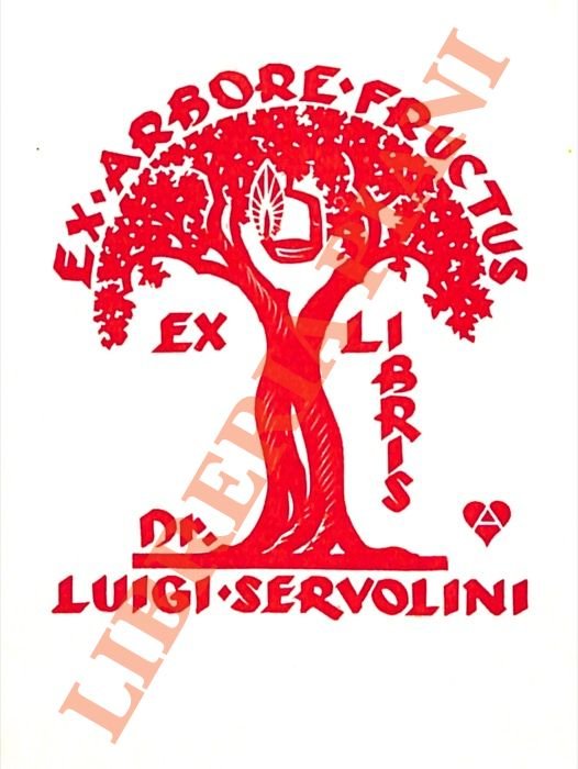 Ex libris Dr. Luigi Servolini.