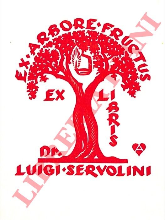 Ex libris Dr. Luigi Servolini.