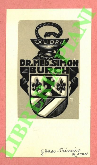 Ex libris Dr. Med. Simon Burch.