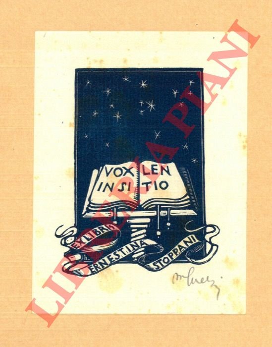 Ex libris Ernestina Stoppani.