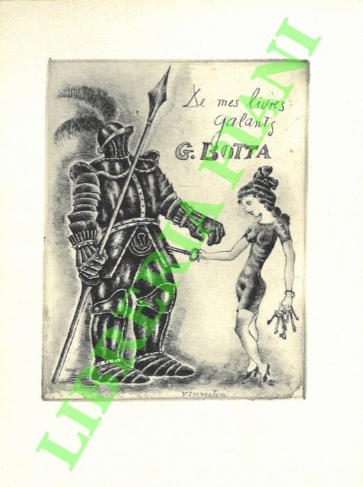 Ex libris G.Botta. De mes livres galants.