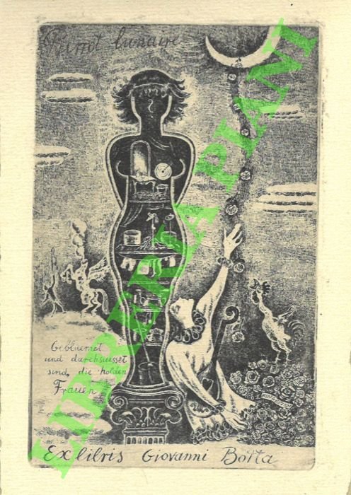 Ex libris Giovanni Botta. Pierrot Lunaire.