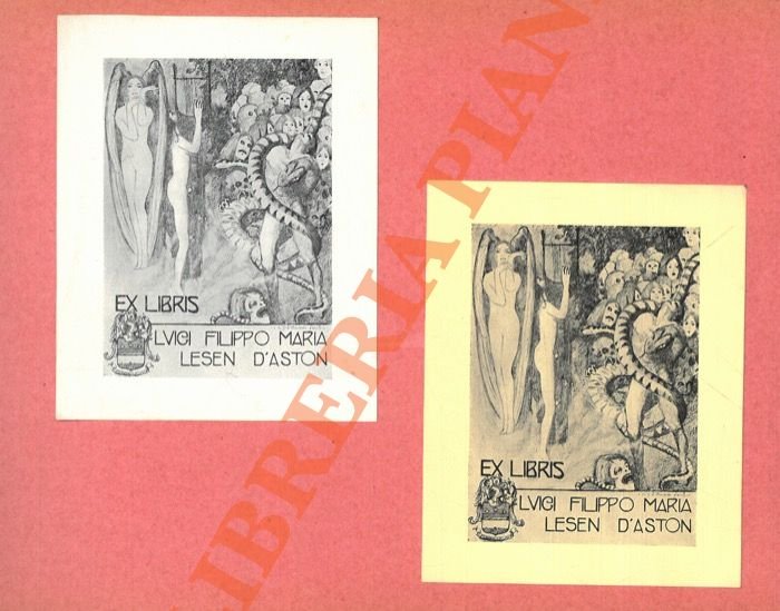 Ex libris Luigi Filippo Maria Lesen D'Aston.