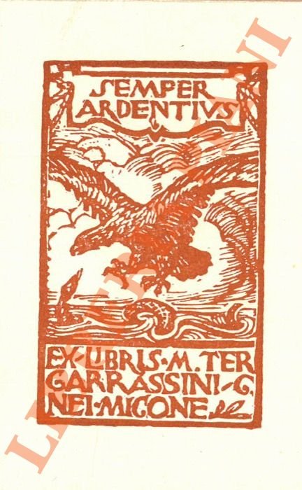 Ex libris M. Tergarrassini Nei Micone.