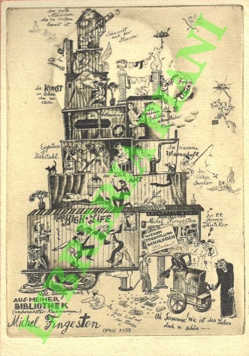 Ex libris Michel Fingesten. Aus Meiner Bibliotek.