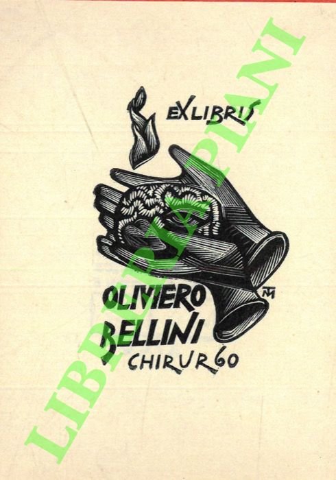 Ex libris Oliviero Bellini chirurgo.
