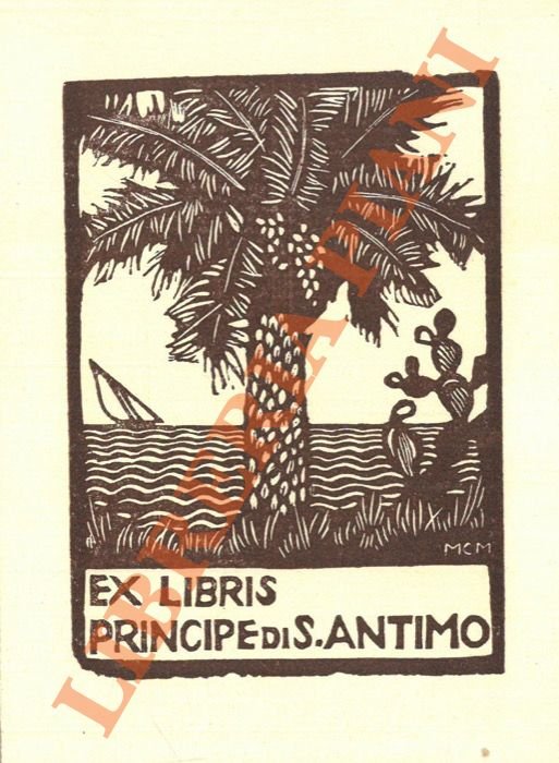 Ex libris Principe di S. Antimo.