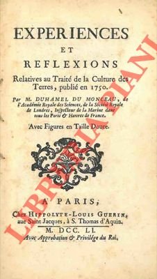 Experiences et reflections relatives au traité de la culture des …