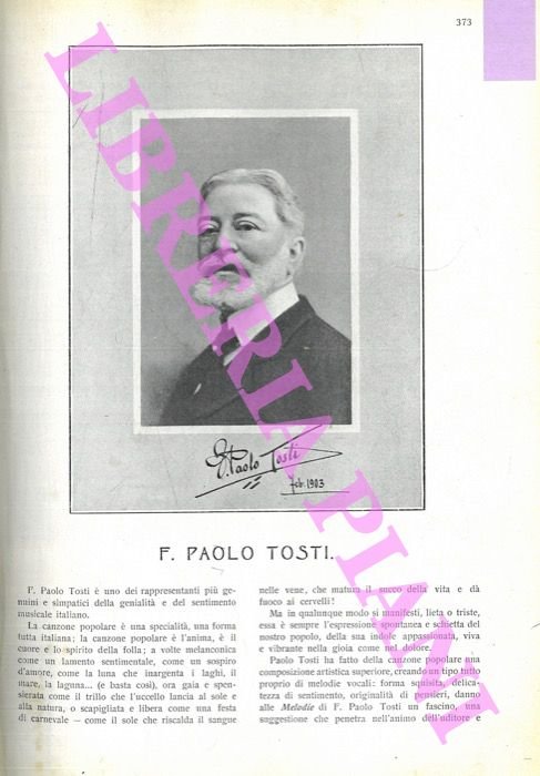 F. Paolo Tosti.