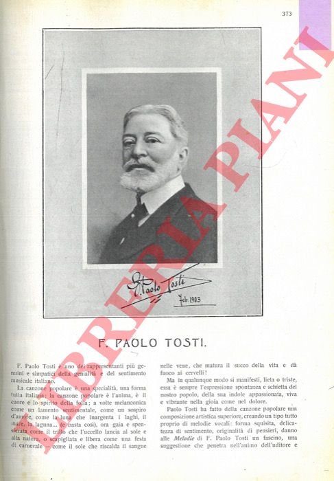 F. Paolo Tosti.