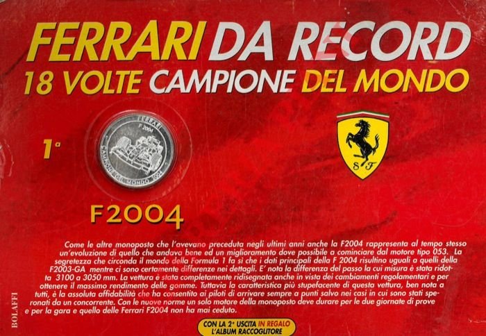 F2004. Ferrari da record. 18 volte campione del mondo.