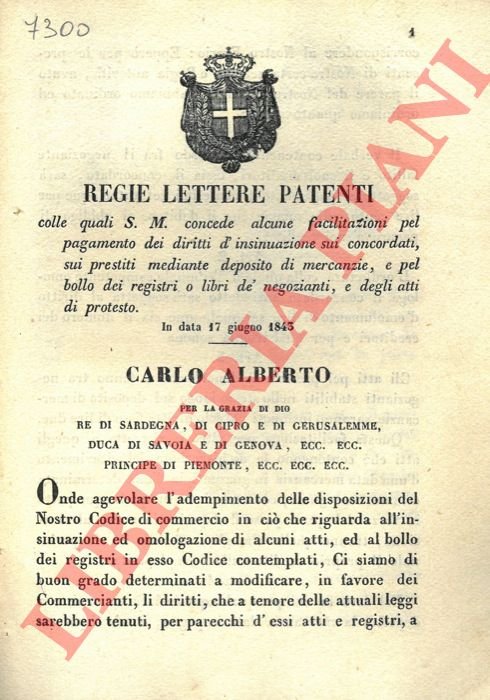 Facilitazioni di pagamento, contro pegno, sui concordati, protesti, ecc. | Immagine Gallery 3