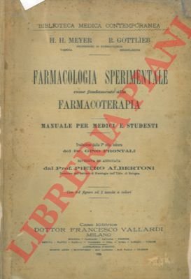Farmacologia sperimentale come fondamento alla farmacoterapia.