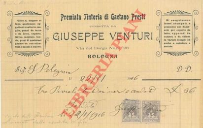 Fattura con intestazione.
