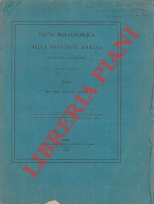 Fauna malacologica della provincia romana. Anodonta Anxurensis specie nuova.