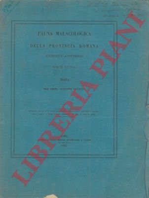 Fauna malacologica della provincia romana. Anodonta Anxurensis specie nuova.