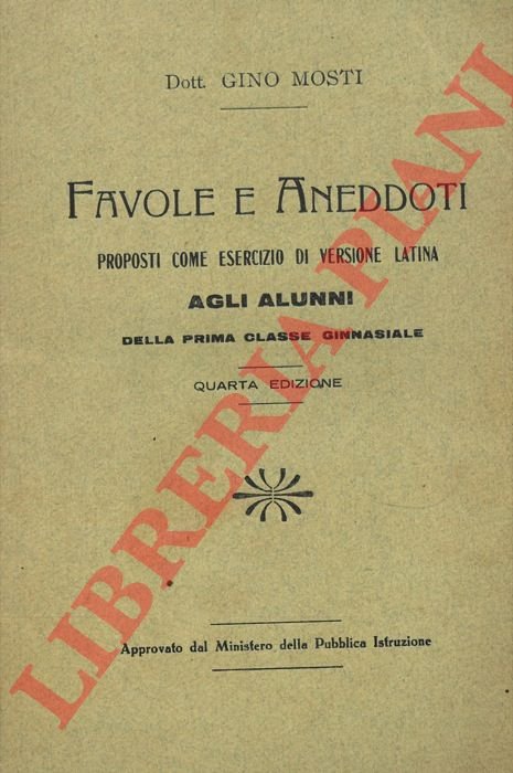 Favole e Aneddoti proposti come esercizio di versione latina agli …