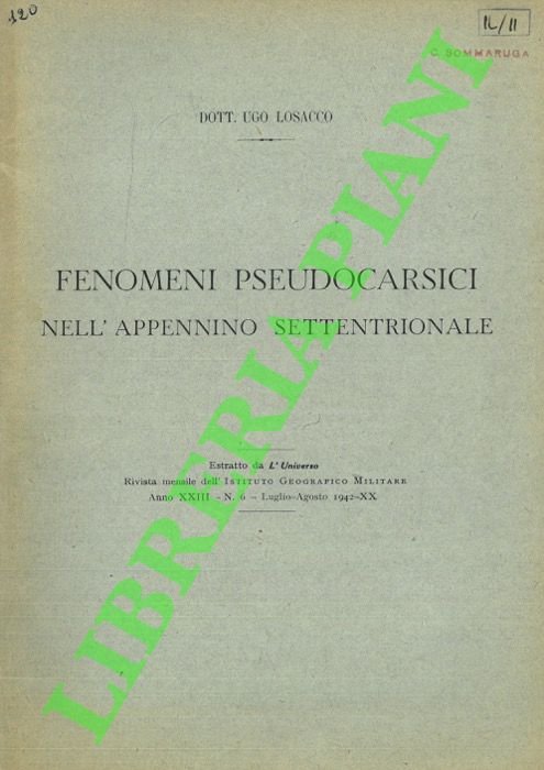 Fenomeni pseudocarsici nell'Appennino Settentrionale.