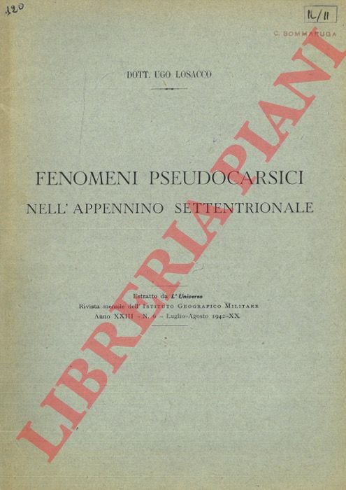 Fenomeni pseudocarsici nell'Appennino Settentrionale.
