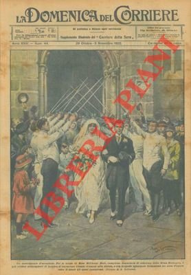 Festeggiamenti con spade sguainate per il matrimonio della campionessa Milicent …