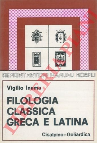 Filologia classica greca e latina.