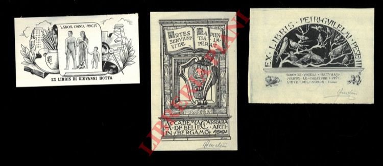 Foglietti per Accademia Bergamo, 1930 (firmato) - Pietro Guglielmo Pesenti … | Immagine Gallery 3