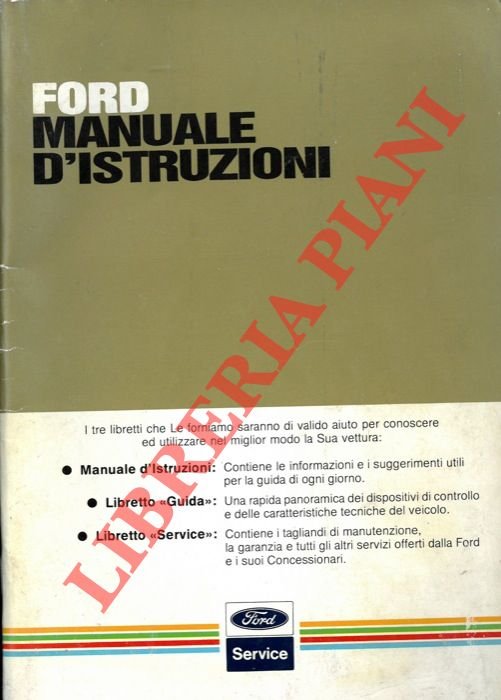 Ford. Manuale d'istruzioni.