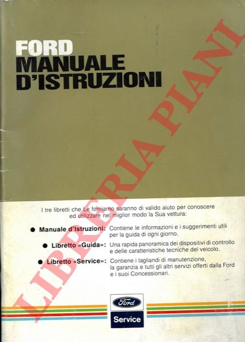 Ford. Manuale d'istruzioni.